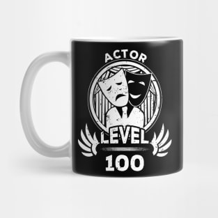 Level 100 Actor Acting Fan Gift Mug